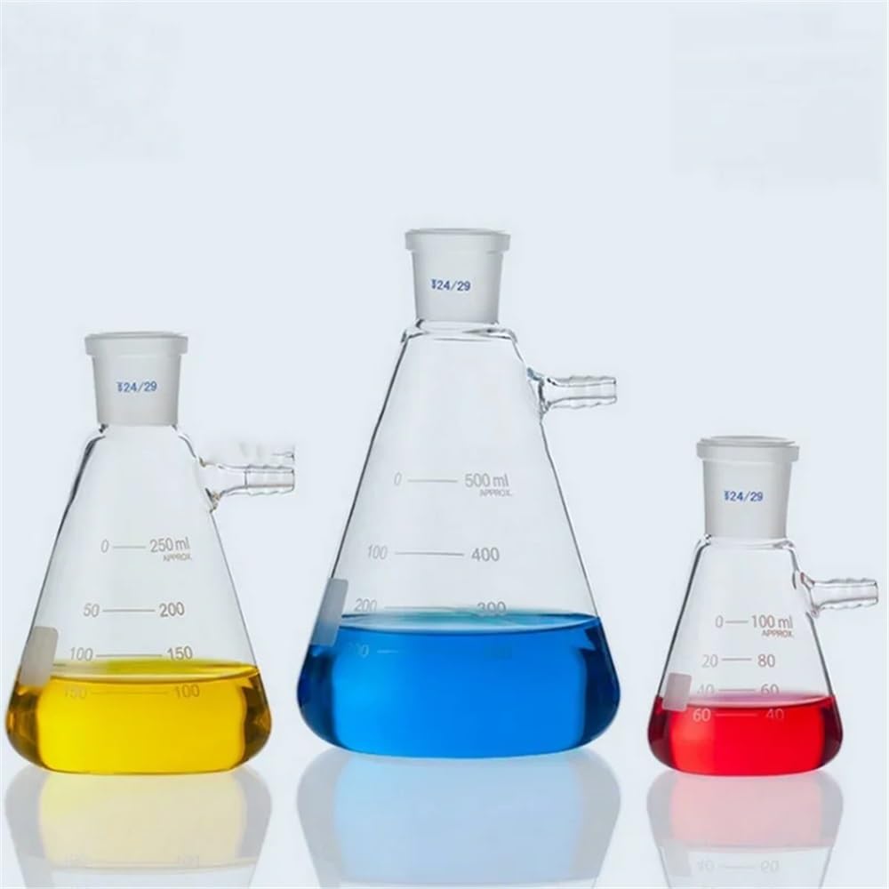 1 STÜCKE 50 ml Bis 2000 ml Laborglas Vakuum-Saugflasche Laborfilterflasche Mit Mund(500ml caliber24)