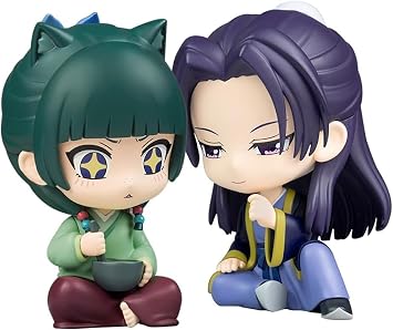 Maomao Figure Sitting Pose Maomao Jinshi Figure Cute Anime Look Up Action Figures Statue Cake Topper Ornament Cartoon Figurine Collectibles 11.5cm