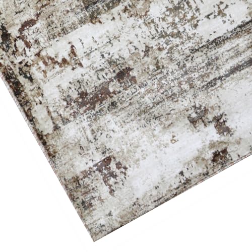 Image of Super Soft Art Collection Abstract Modern Classical Design Carpets Highest Density Silk Carpets for Home Living Room Bedroom /Hall (4x6 feet (120 x 180 cm) Multi Vintage1 K)