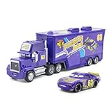 wltk Movie Cars 2 3 Hauler Mack Truck NO.63 & Lee Revkins Racer Speed 2PCS Vehicles ， McQueen Jackson Storm Cruz Ramirez Vehicles