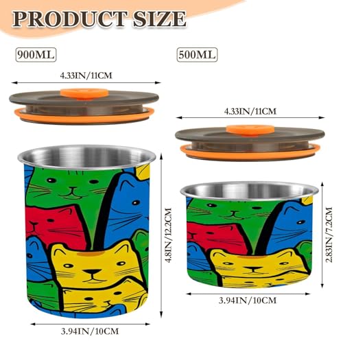 Contenedor de café al vacío sin aire Qilmy 30oz acero inoxidable miniatura 3