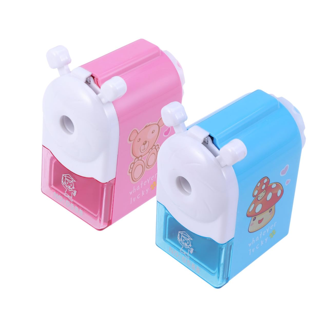 SHINEOFI 3pezzi Temperamatite Rotante Cartoon Per Ragazzo Ragazza Design Casa Di Fiaba Rosa Affilatura Per Matite Standard Triangolari e Esagonali Leggero e Pratico Per Scuola e Ufficio