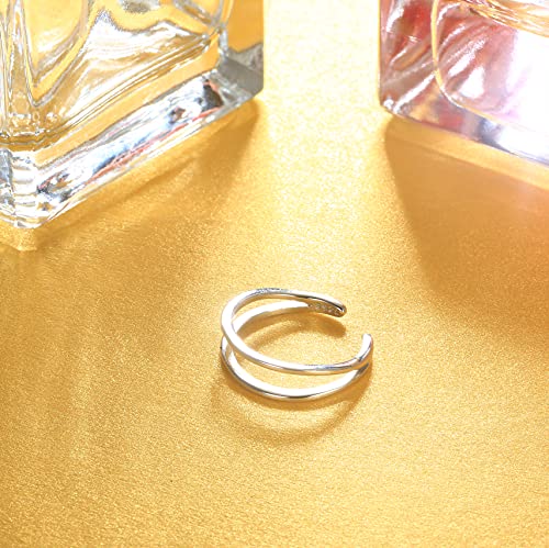Image of MILACOLATO Toe Rings for Women 925 Sterling Silver Adjustable Toe Ring