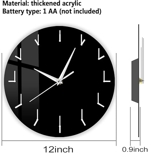 Miniatura 10 de The Geeky Days Reloj de pared moderno simple reloj redundante reloj redondo decorativo reloj de pared arte creativo decorativo silencioso reloj de
