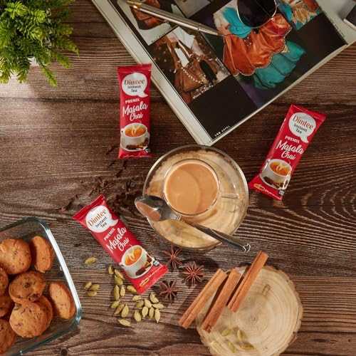 Image of Chaizup Dimtee 1 Min Instant Masala Chai Premix - 30 Sachets | Masala Flavours | 30 Servings | 375g