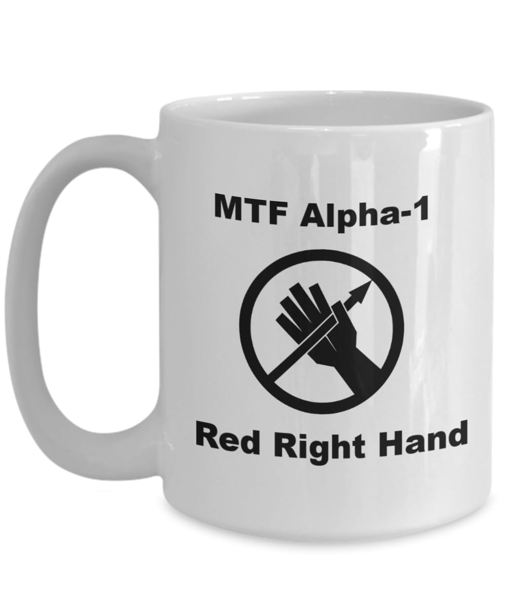 GenericSCP Foundation Mug, SCP, MTF Alpha 1 Red Right Hand, Ideas for SCP Expert, For Men, Women, Him, Her, coffee cup