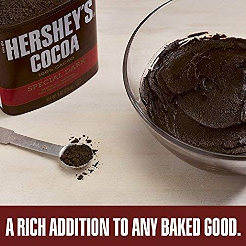 Hershey's Cocoa, Natural Unsweetened, 8 oz Container (Pack of 4)