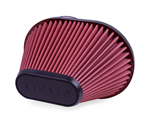 Image of Airaid 721-473 Universal Clamp-On Air Filter: Oval Tapered; 6 in (152 mm) Flange ID; 6.5 in (165 mm) Height; 10.25 in x 7.313 in (260 mm x 186 mm) Base; 5.625 in x 2.625 in (143 mm x67 mm) Top
