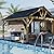 Meetleisure 13' x 15' Wood Gazebo Outdoor Gazebo Spruce Wood Framed Gazebo with Slope-Design Hardtop Roof for Garden, Patio, Lawns, Parties