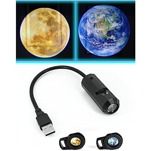Image of Projector Light Kids Adults Gifts USB Powered Room Decor Car Projection Lamp|Home & Garden | Lamps, Lighting & Ceiling Fans | Night Lights|1 Piece Projection Lamp with 2 Lens