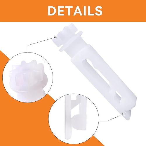 Miniatura 6 de 40 juegos de pestañas de reparación de persianas transparentes (80 piezas) con 15 piezas de repuesto de piezas de tallo ciego blanco