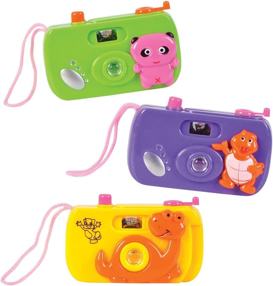 Miniatura 6 de Juego de juguetes de cámara con temática de animales para niños (paquete de 3) cámaras coloridas con 8 imágenes de animales salvajes (3 piezas)