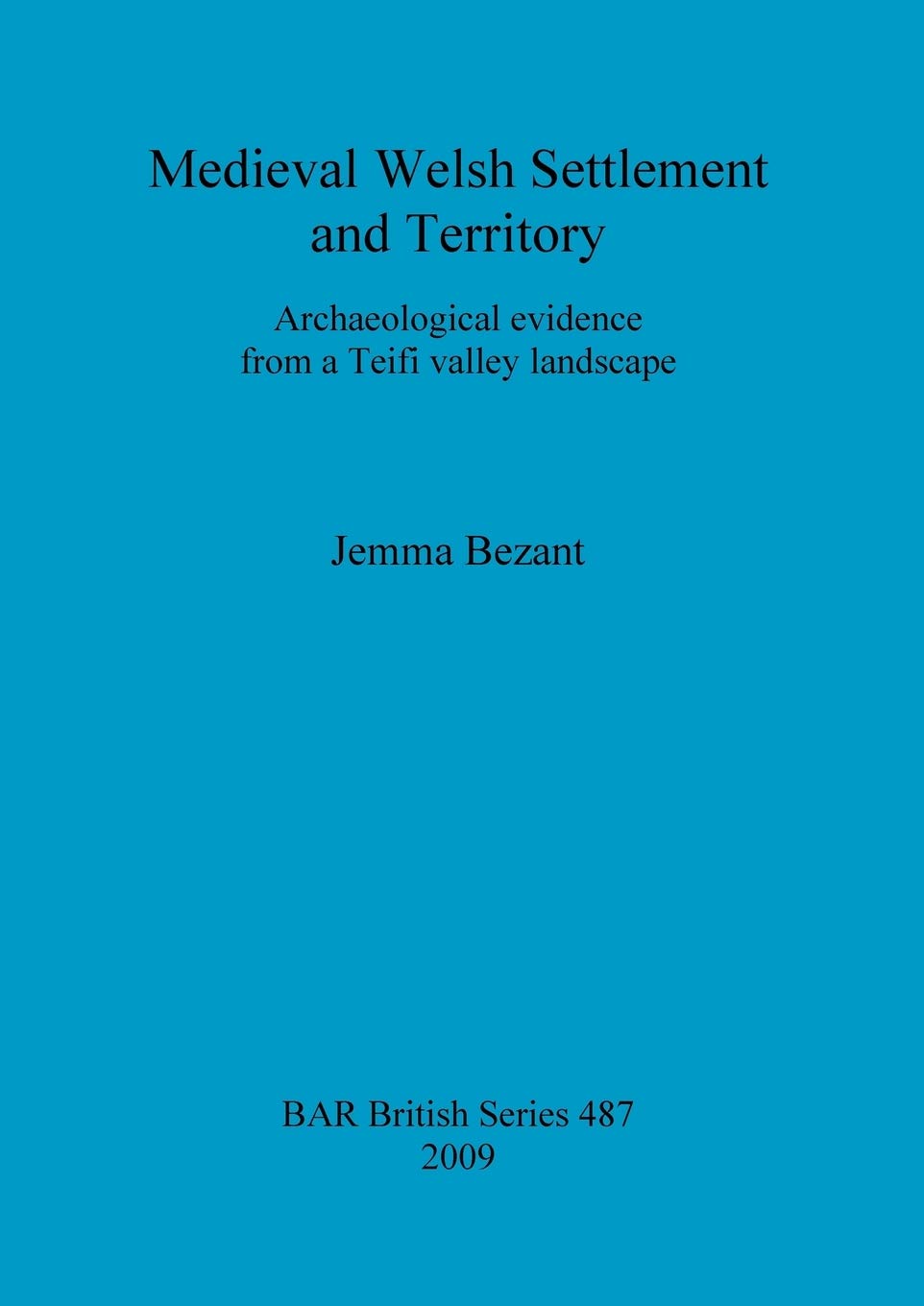 Medieval Welsh Settlement and Territory: Archaeological evidence from a Teifi valley landscape: 487 (British Archaeological Reports British Series)