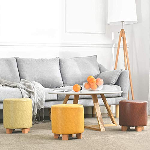 Taburete impermeable de madera maciza contra manchas en salón 4