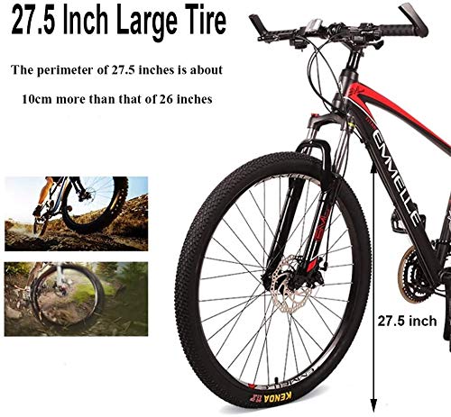 Aoyo 27-Speed mountainbike, 27.5 inch Big Tire Mountain Trail Bike, Dual-Suspension mountainbike, aluminium frame, heren… - Afbeelding 3