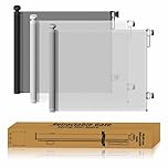 Start and Drive Ltd, Retractable Baby Gate 87cm x 130 cm Stair Safety Gate Roll for Babies and Pets, dogs, Extendable Barrier Gates (Grey)