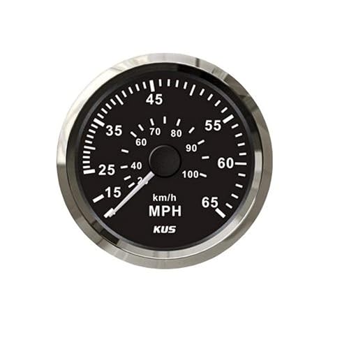 KUS CPOB-BS, 65K, medidor de velocímetro, 12 V24 V, 3 38 pulgadas (3.346in) con retroiluminación