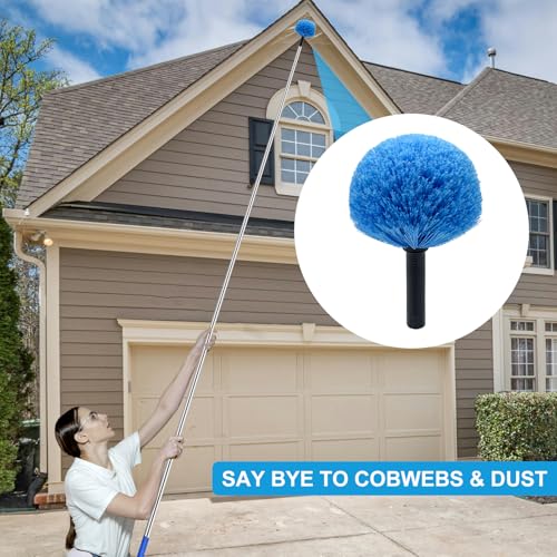 Cabeça de escova de espanador de teia de aranha de substituição para uso ao ar livre cabeça de escov