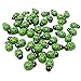 Wedding Touches Lot de 100 mini coccinelles autocollantes en bois Vert 9 x 12 mm