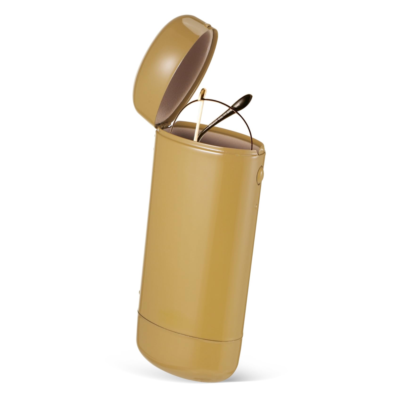 Baluue Estuche Metálico Rígido para Gafas con Cierre Seguro Diseño Compacto y Estilizado Funda Resistente para Gafas de Sol y Graduadas para Viaje y Diario Protección Antiarañazos y