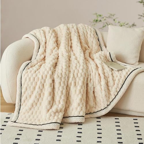 LGYKUMEG Cuddly, Fluffy Two-Sided Fleece Blanket - Bedspread, Sofa & Couch Blanket for Winter 120x200cm