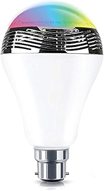 MSC New Wireless Bluetooth 4.0 Speaker Bulb B22 (E27-Available) Smart LED Light Play Audio Music RGB Lamp Christmas Gift (B22 *1)