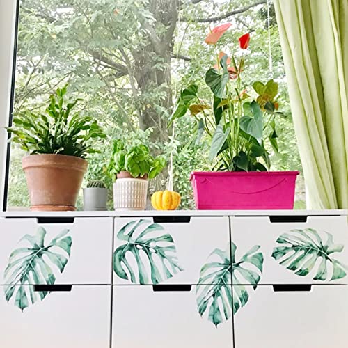 11Pieces Large Leaf Stencil 12"x6", Palm Fern Leaf Stencils for Painting on Walls Nature Tropical Plant Leaves Paint Stencils for Furniture Canvas Home Decor DIY Crafts (12"x6")