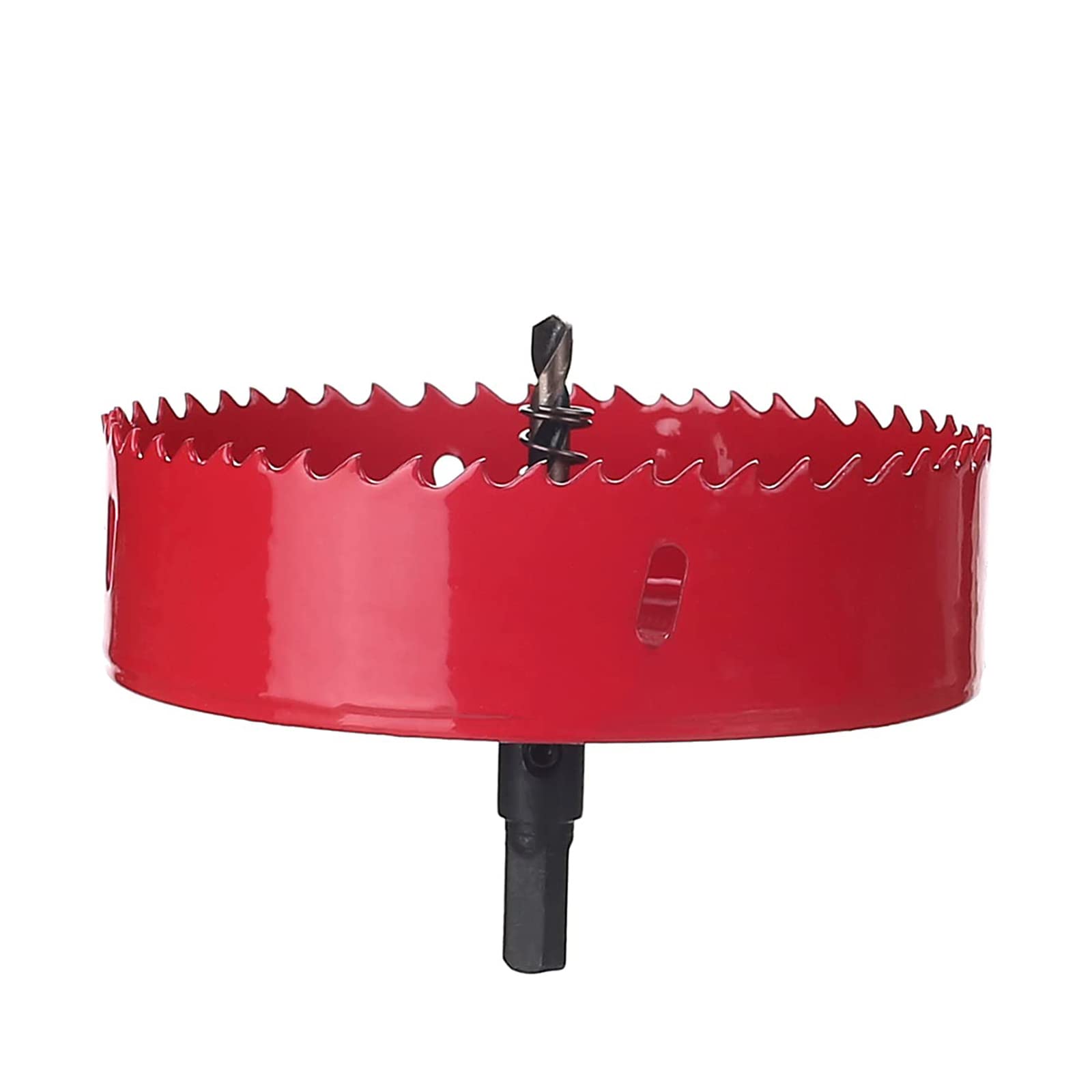 Utoolmart 95mm Bi-Metal Hole Saw M42 High Speed Steel Holesaw Blade 25mm Cutting Depth Opener Cutter Drill Bit with Triangular Handle for Wood Sheet Metal Plastic Fiberboard