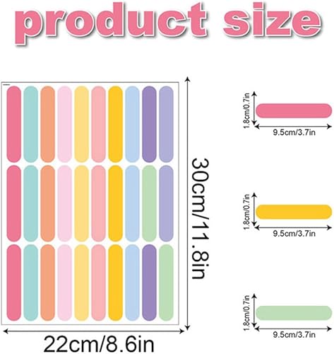 Miniatura 5 de Calcomanías de pared con tiras de confeti para habitación de los niños, calcomanías de pared extraíbles de confeti para guardería, niños, niñas,