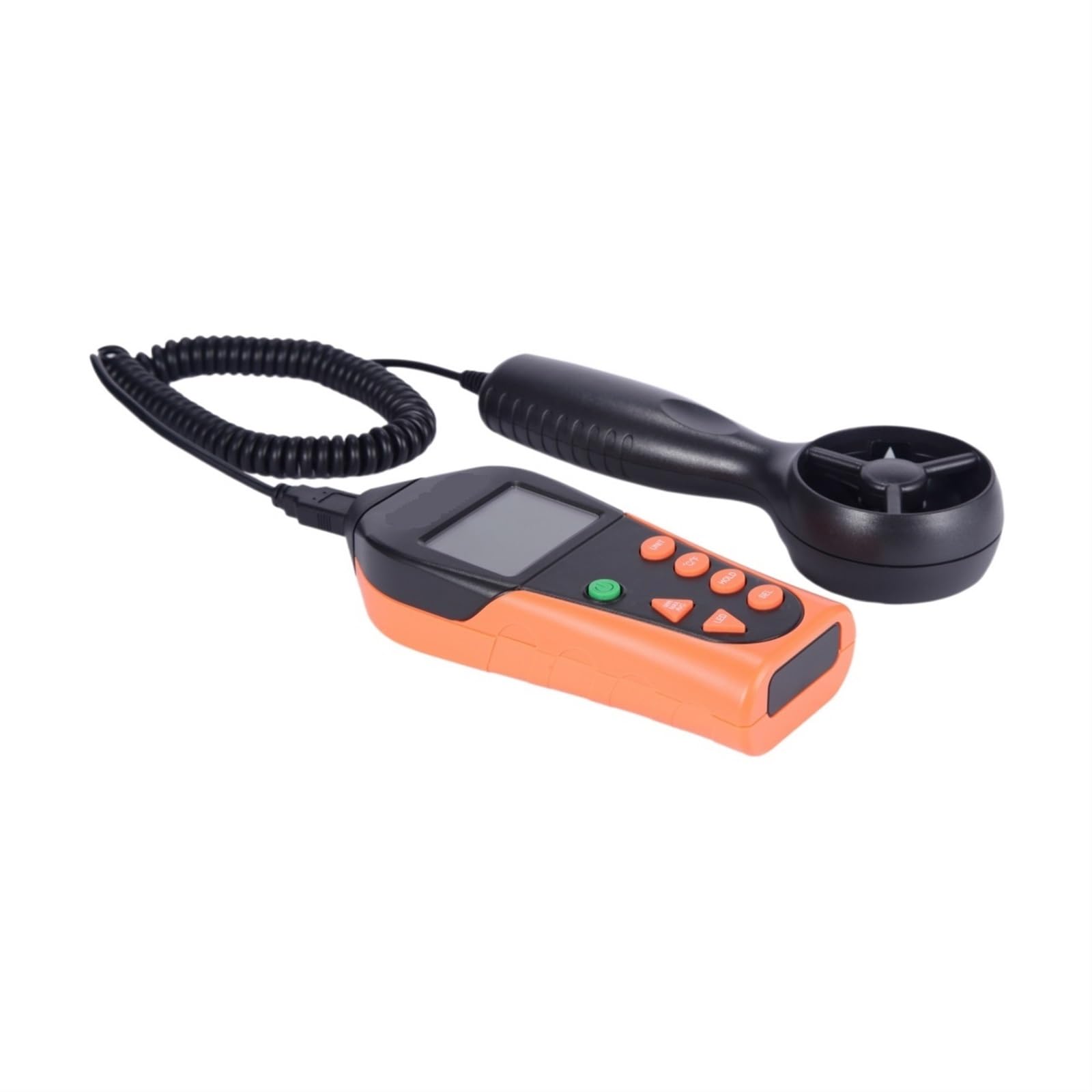 Anemómetro de mano Anemómetro Termómetro Digital Portátil Medidor De Velocidad Del Viento Conexión USB For La Pantalla De Paleta Probador De Temperatura LCD