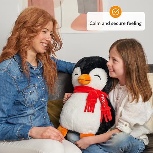 Image of ODOXIA Big Weighted Plush for Anxiety 5lb Penguin | Stuffed Weighted Plush Animal for Kids, Adults