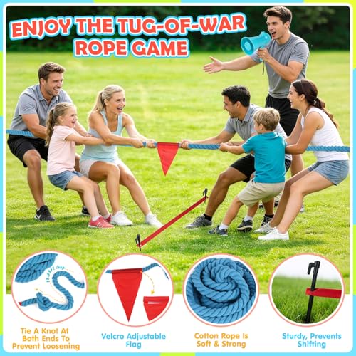 image for FUSPWEAO 77 Pcs Potato Sack Race Bags, 8-in-1 Outdoor Carnival Games f