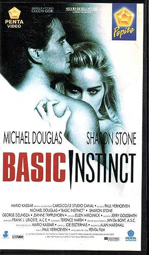  VHS Basic Instinct con Michael Douglas, Sharon Stone, George Dzundza Penta video