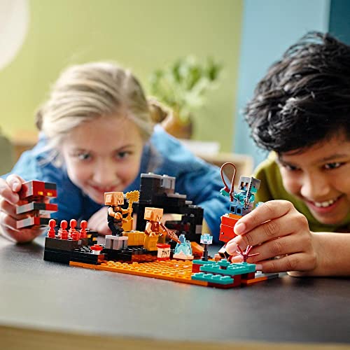 Image of LEGO Minecraft The Nether Bastion 21185 Building Kit (300 Pieces),Multicolor