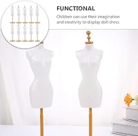 Vista 5 de EXCEART 10 piezas de ropa de muñeca forma vestido muñeca soporte de exhibición figura de acción maniquí modelo soporte accesorios