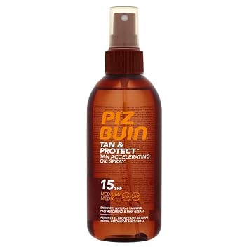 3 x Piz Buin Tan & Protect Accelerating Oil Spray SPF15-150ml