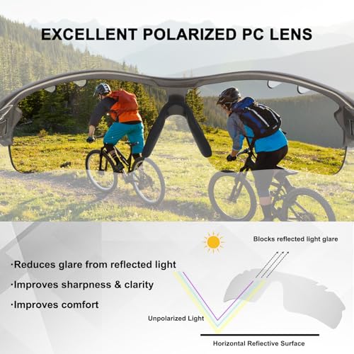 Image of BangLong Polarized UV400 Sports Sunglasses with 5 Lenses for Men Women
