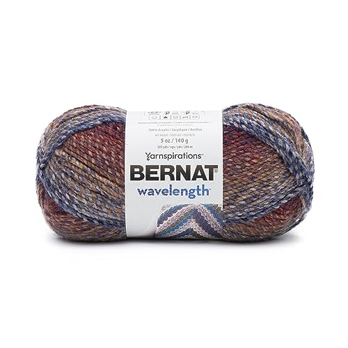 Image of Bernat Wavelength Yarn for Crocheting & Knitting, Orange, 3-Pack