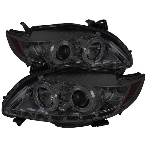 Xtune For Corolla Projector Headlights Led Halo Drl #TOP22