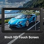 GPS Navigation for Car （9 Inch） Slimline Touch Screen Real Voice Direction ，USA Edition 2025 (Free Lifetime Updates) Turn-by-Turn Voice and Lane Guidance, Speed and Red Light Warning (American Brand) - Image 2