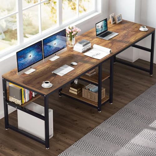 Image of Klaxon Engineered Wood Iron Study Table with Drawer, Multi-Usage Laptop Desk & Home Office (Printo-FD, DIY Installation) (Forest Dark, Orbit)