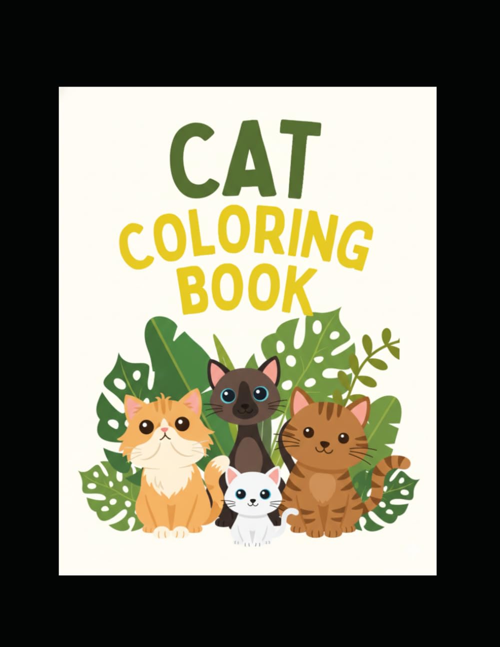 Cute Cats Coloring Book for all Age groups