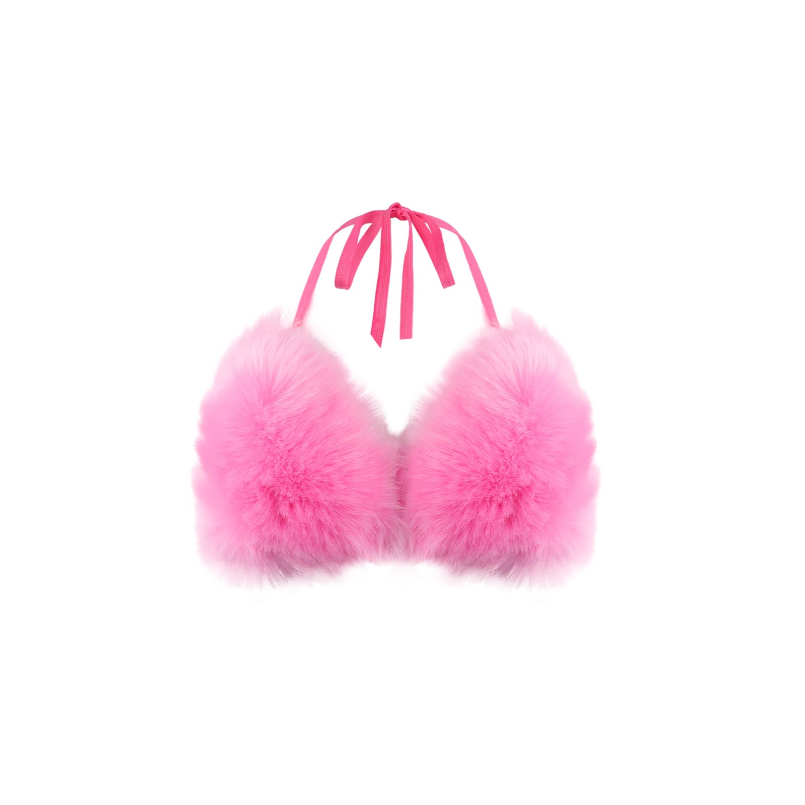 Bikini de piel sintética para mujer, conjunto de traje de baño de dos piezas con tirantes halter, sexy, triángulo, brasier y bragas