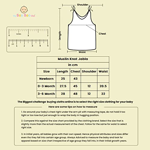Image of The Boo Boo Club Extra Soft Organic Cotton Muslin Jhabla for Baby (Set of 4). GOTS Certified (Newborn, Knott, Animal)| Kids Summer Wear Set