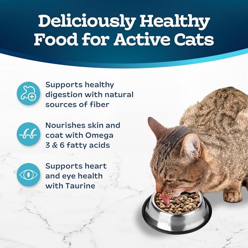 Image of Blue Buffalo Tastefuls Natural Dry Food for Active Adult Cats, Chicken and Brown Rice Recipe, 7-lb. Bag