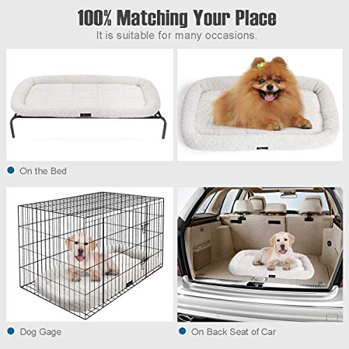 Image of PAWSOME Bolster Pet Bed | Dog Beds Ideal for Metal Dog Crates | Machine Wash & Dry (M)