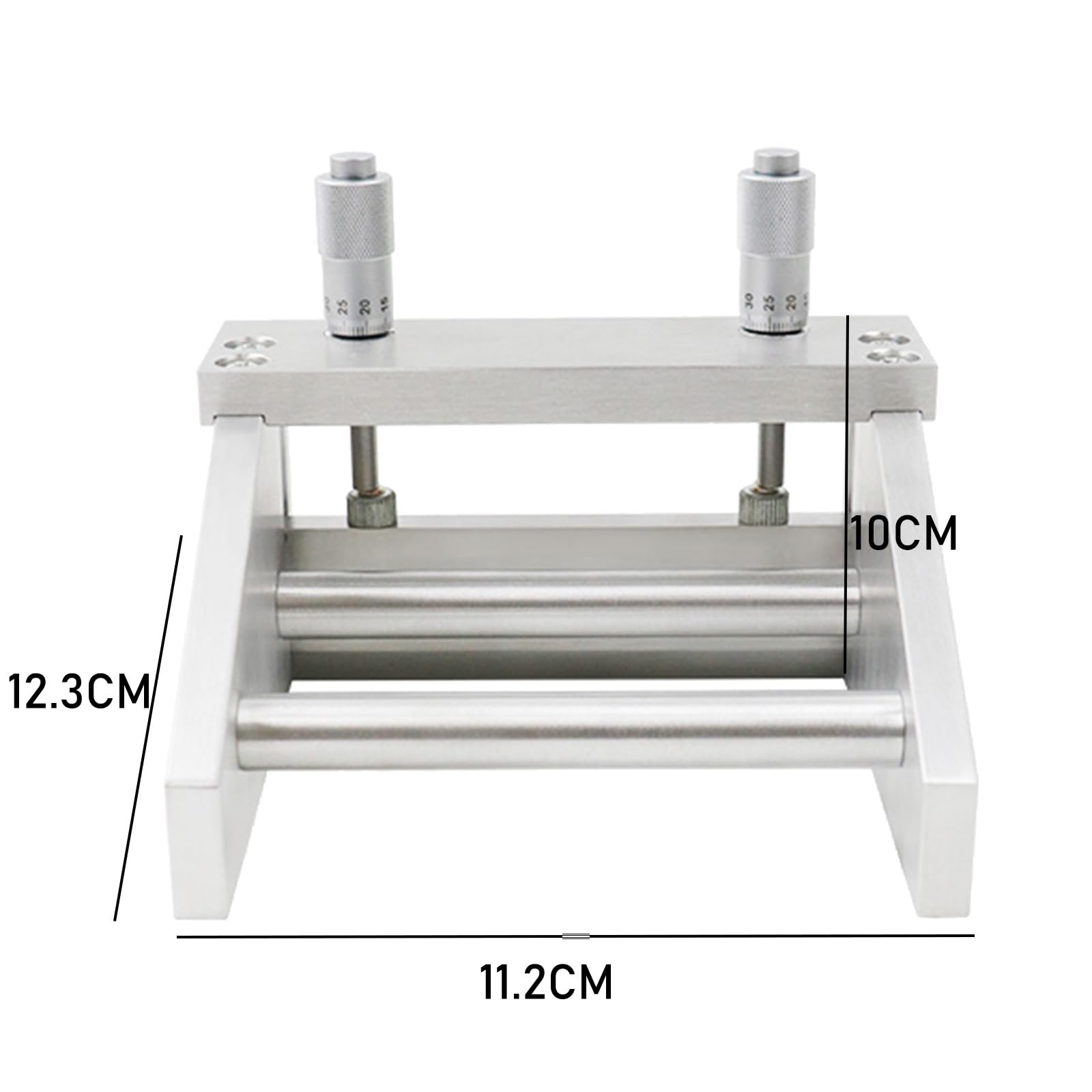 Aplicador de película Ajustable, recubridor de película de aleación de Aluminio, raspador extraíble, Doble Varilla de Soporte, Espesor de Recubrimiento Ajustable de 0 a 3500 μm(100mm)