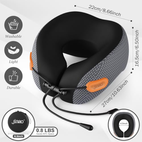 Image of Ergonomic Travel Pillow,100% Memory Foam Travel Neck Pillow For Airplanes