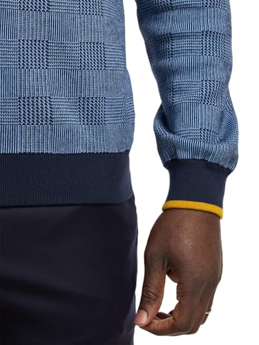 Paul Fredrick Men's Cotton Quarter Zip Mock Neck Sweater4