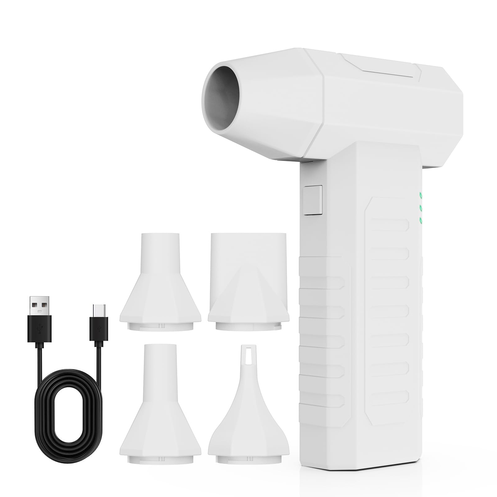 Compressed air Duster，3 Gear Adjustable 100000RPM Electric air Duster, Cordless air Blower for Laptop, Keyboard, Electronics, Replaces Compressed Air Can